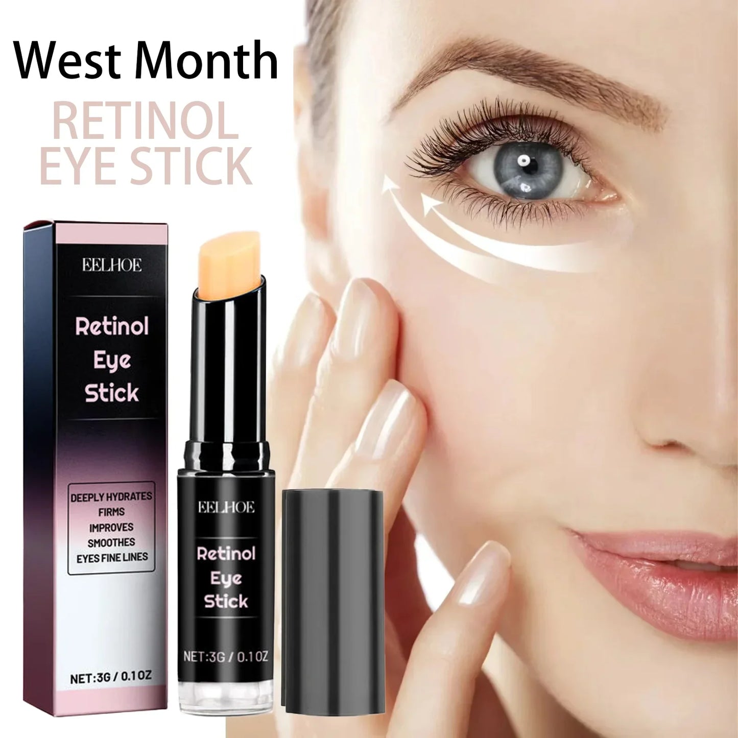 Anti Puffiness Aging Dark Circles Eye Bags Retinol Eve Cream Stick